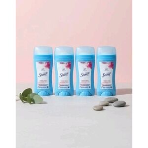 LOT of 4 Secret Invisible Solid Antiperspirant & Deodorant Powder Fresh 2.6 oz